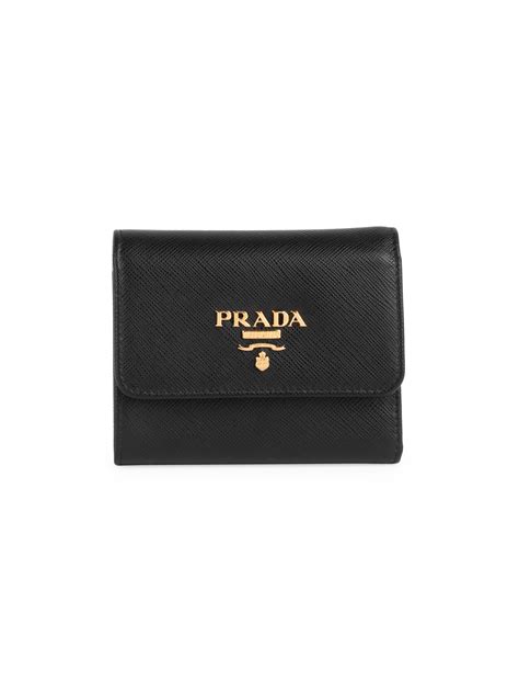 prada black wallet women|authentic Prada wallet sale.